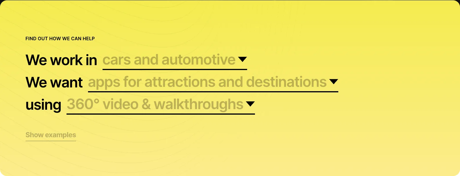 Room8 — use-case finder matching sector, goal and format